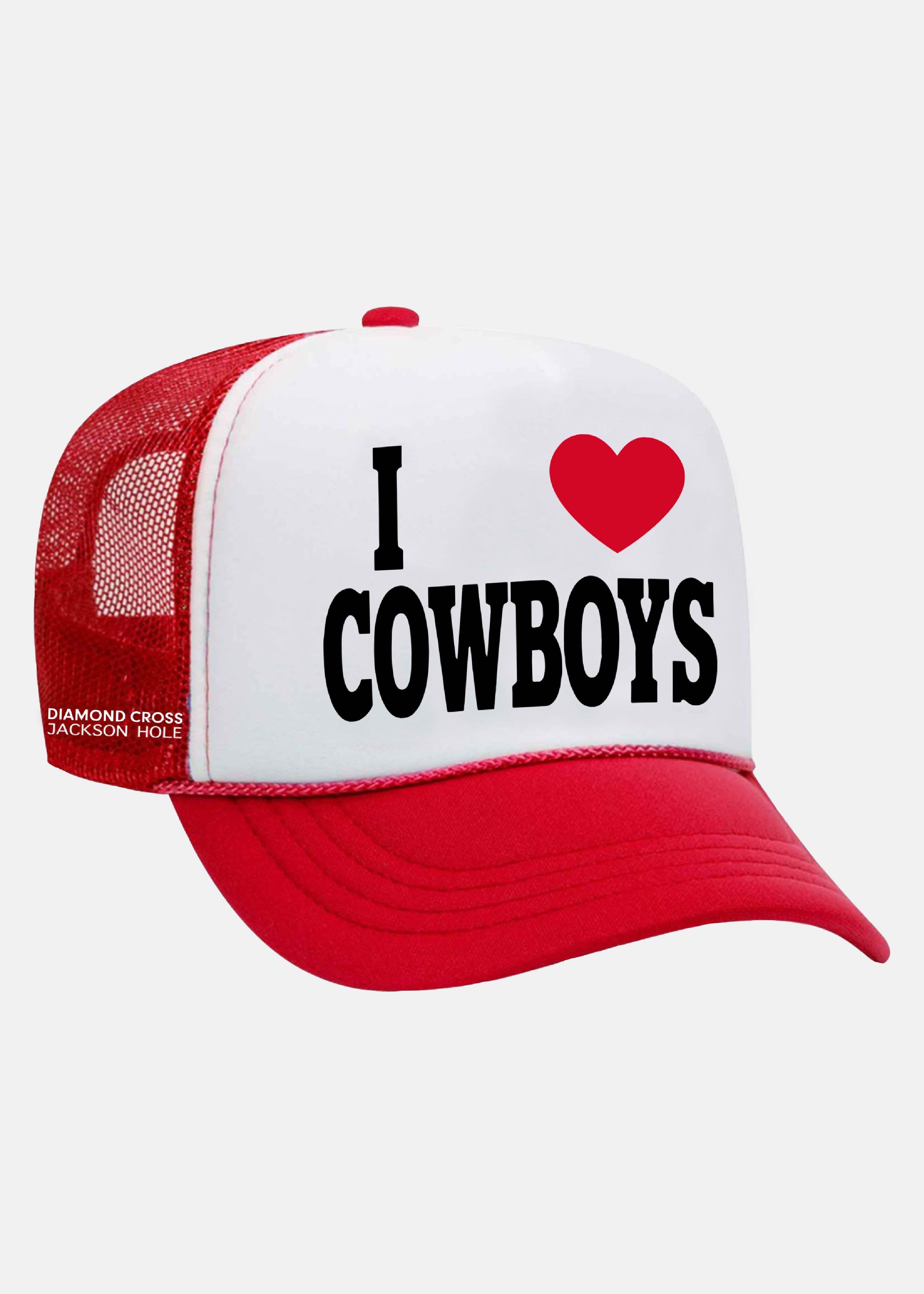 I Heart Cowboys Trucker