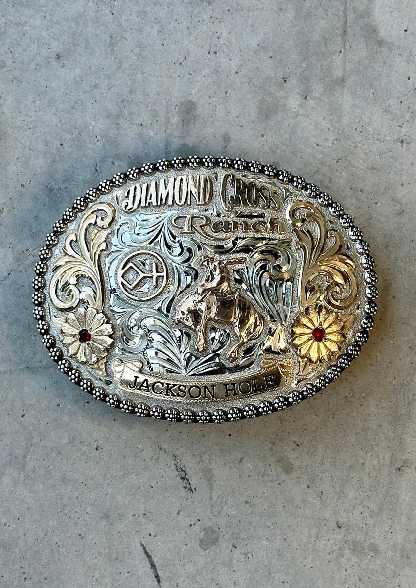 Rodeo Buckles Jackson Hole gear Grand Tetons Diamond Cross Ranch