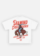 Diamond Cross Ranch Buck Yeah White T-shirt