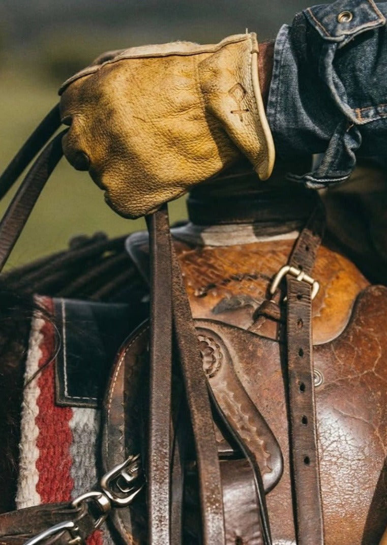 yellowstone handschuhe Deerskin Gloves XL by Diamond Cross Ranch