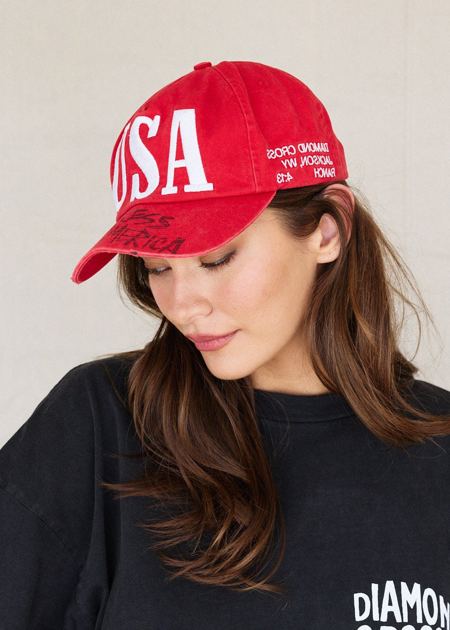 Red USA Hat | Range Cap