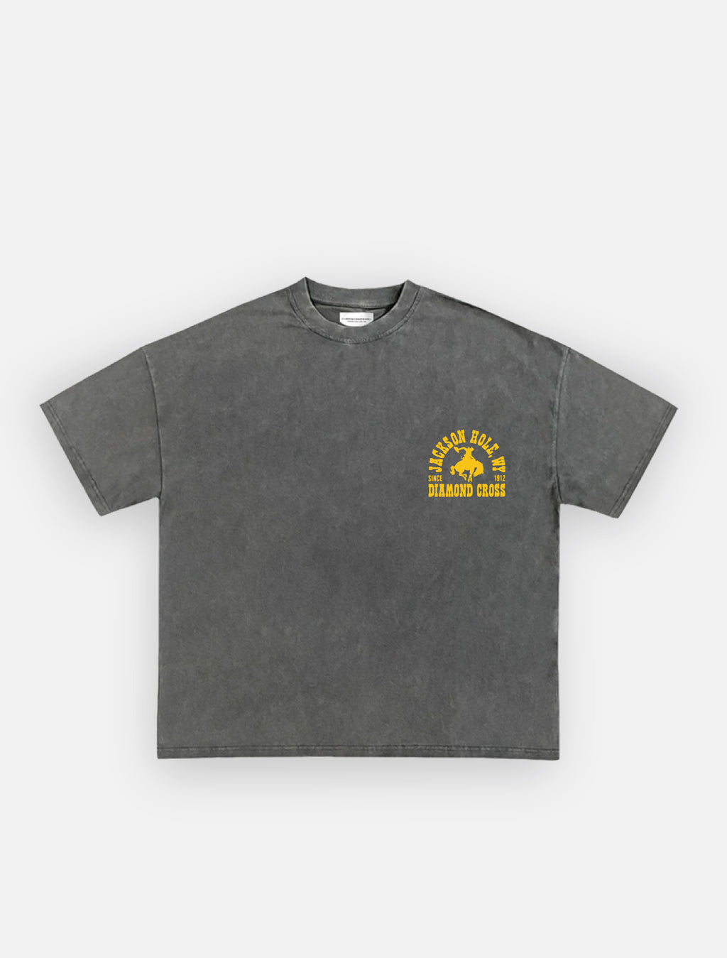 Sun Faded Black & Rodeo Gold | Buckin Tee