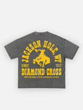 Sun Faded Black & Rodeo Gold | Buckin Tee
