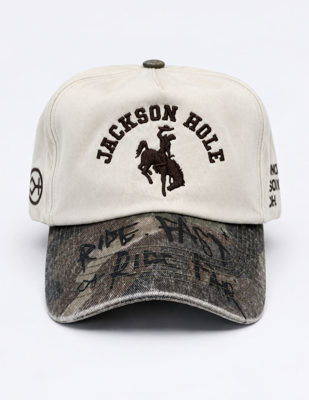 Jackson Offwhite w Camo Brim | Camo Range Cap