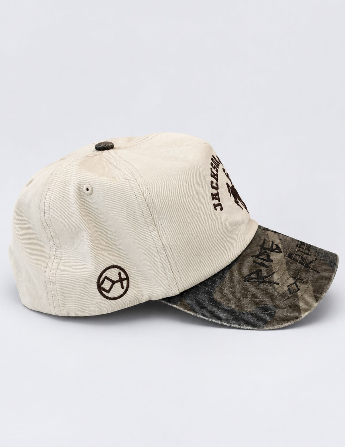Jackson Offwhite w Camo Brim | Camo Range Cap