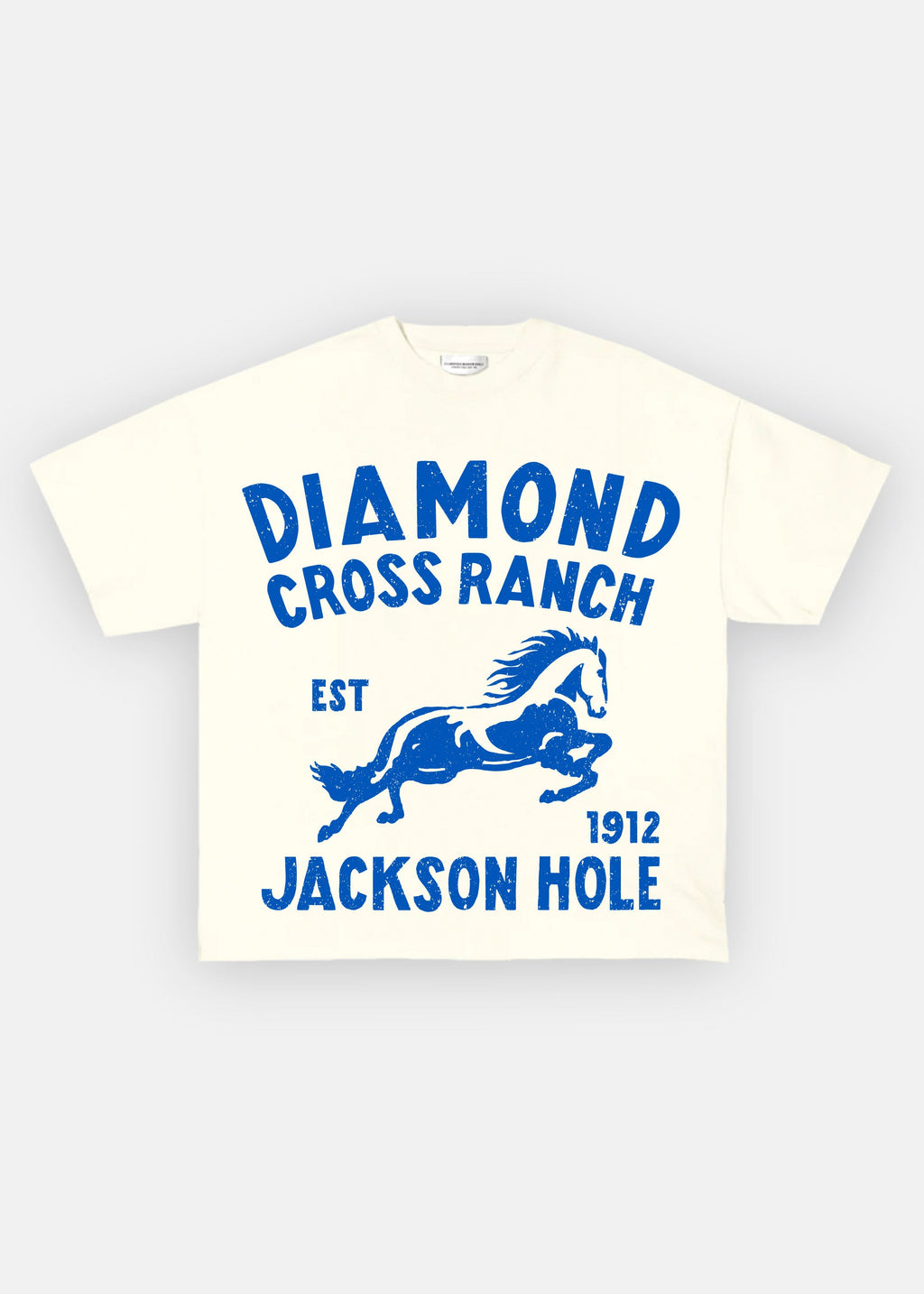 Diamond Cross Ranch Blue Horse T-Shirt