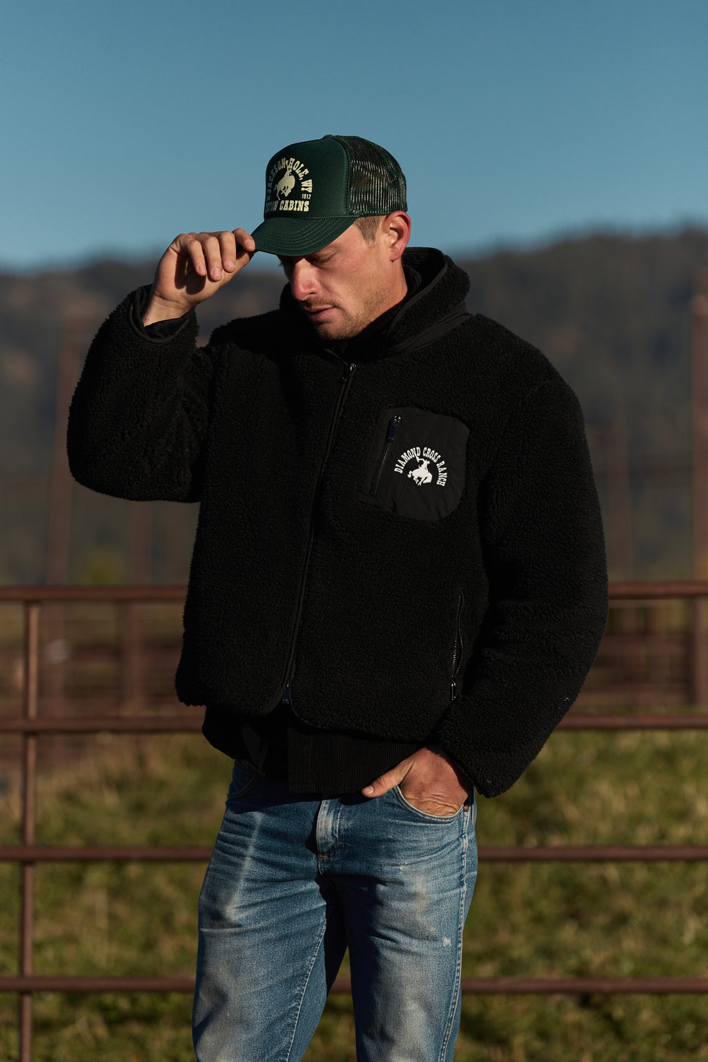 Midnight Black | Diamond Cross Classic Fleece