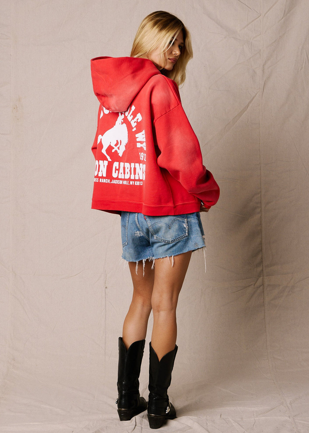 Sun Faded Buckin Hoodie