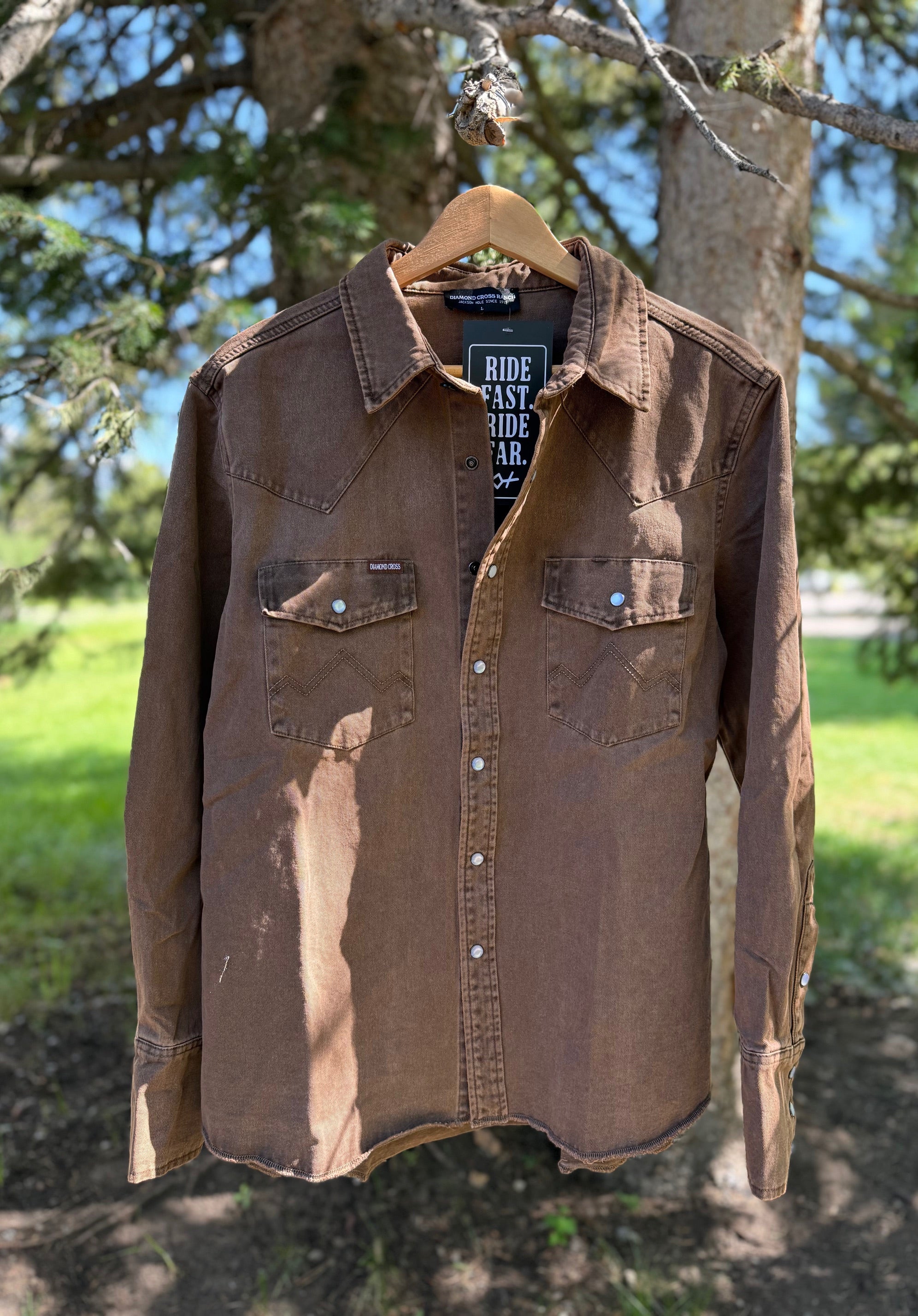 Sun Faded Cowboy Shirts – Diamond Cross Ranch Sun Faded Cowboy Shirts – Diamond Cross Ranch