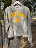Distressed Camo Crewneck