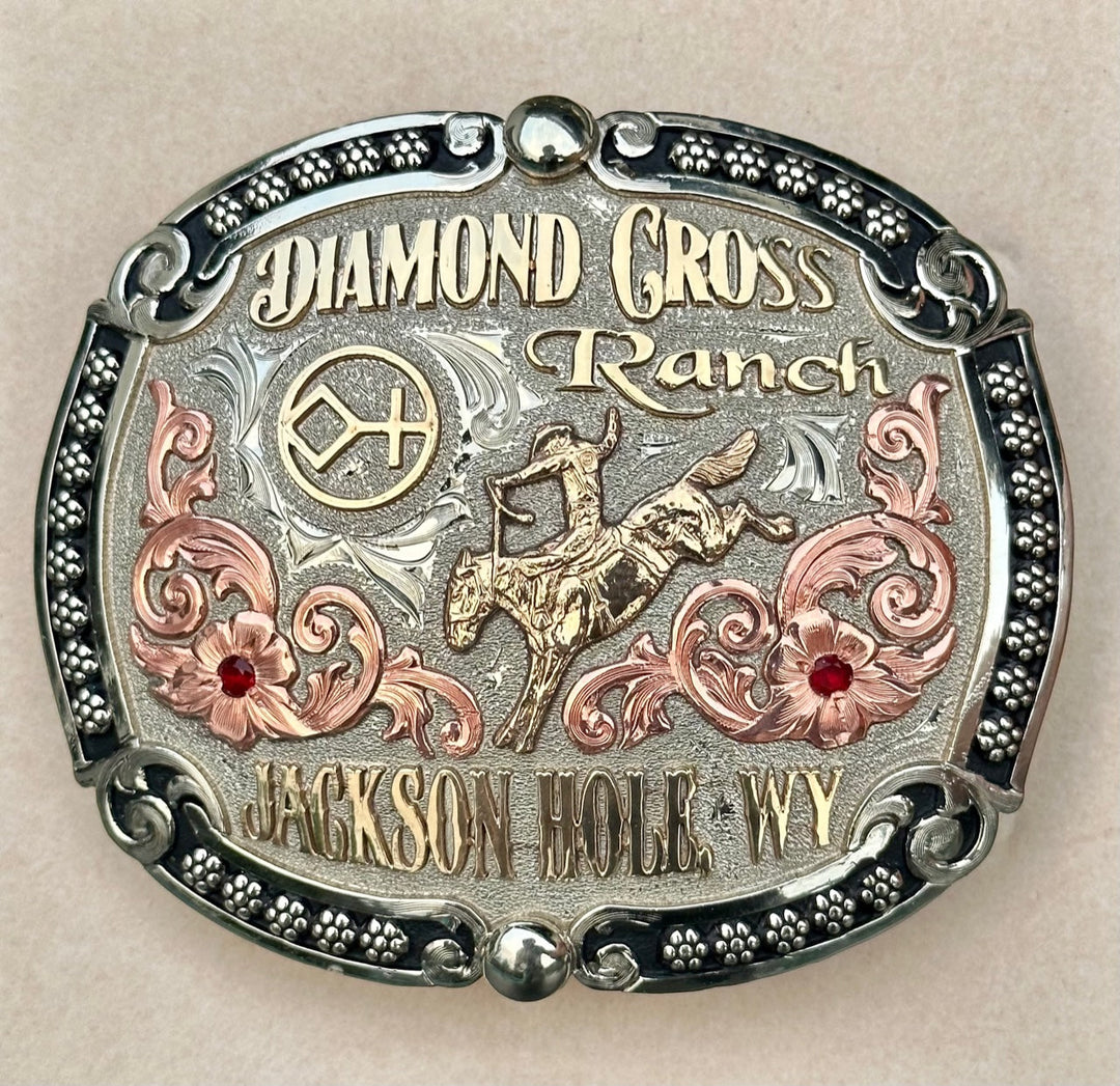 Diamond Cross Ranch Cowboy Buckle