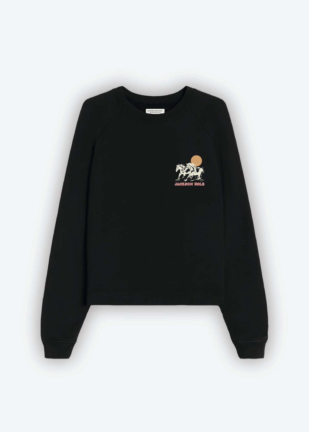 Midnight Black Crewneck | Diamond cross ranch Jackson Wild Sweatshirt