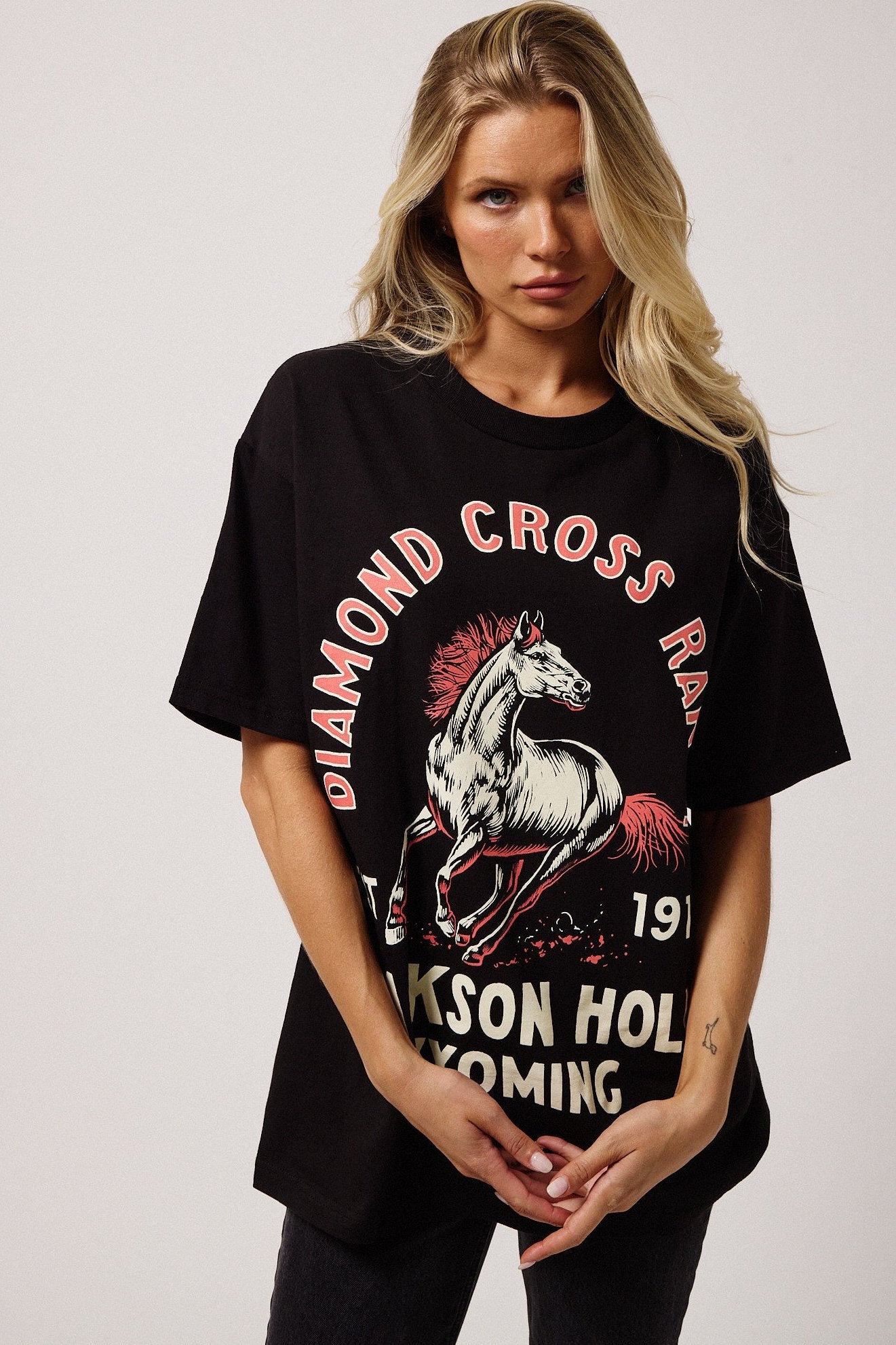 Vaquera ビッグTシャツ VAQUERA Black Crewneck 'Male' T-shirt Vaquera