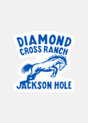 Blue Horse Sticker