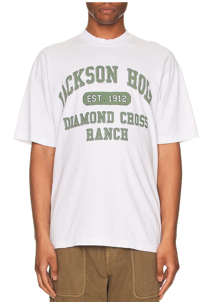 Diamond Cross Ranch White VINTAGE T-Shirt 