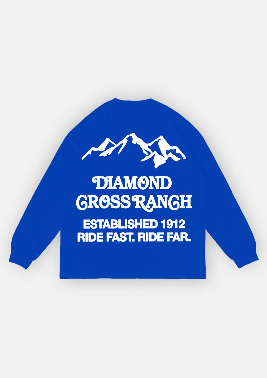 Diamond Cross Ranch Yellowstone Wyoming Blue Trailblazer Longsleeve