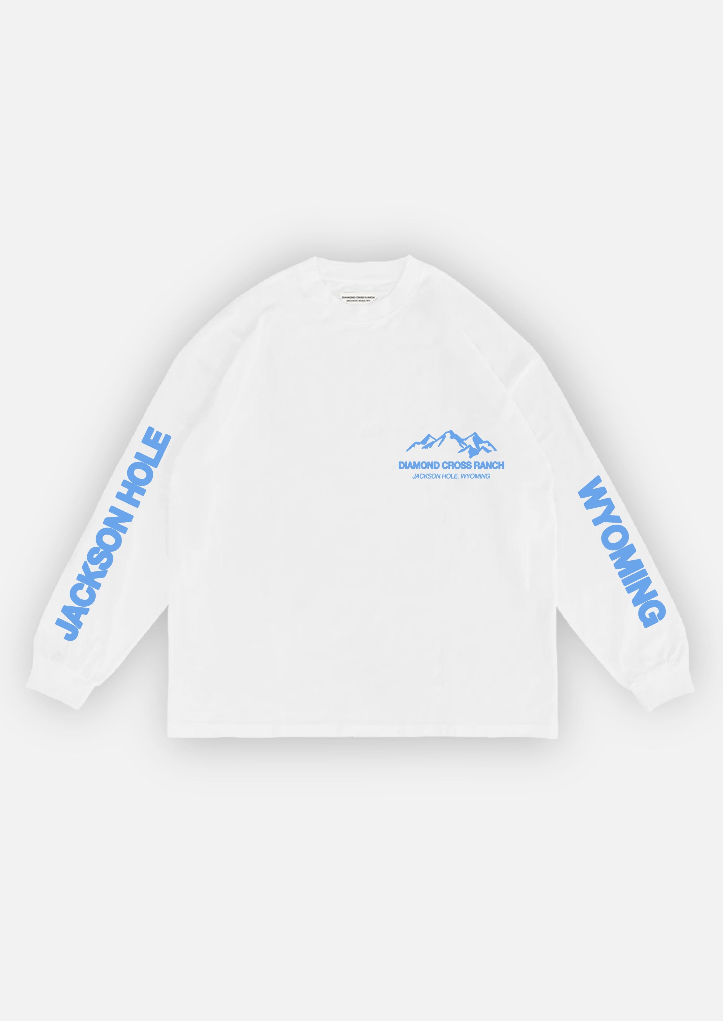 Diamond Cross Ranch Yellowstone Wyoming White Trailblazer Longsleeve