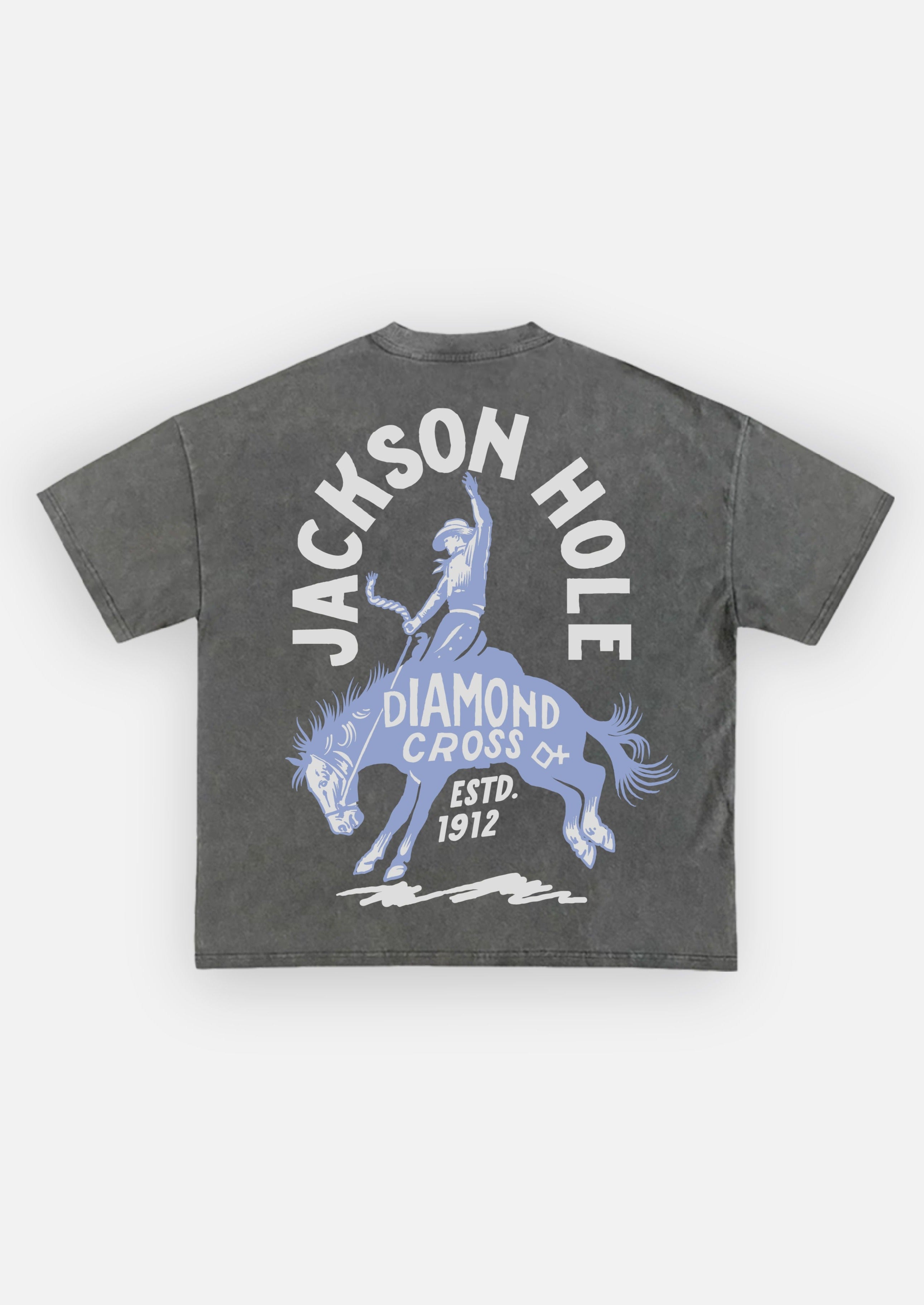 Diamond Cross Ranch Cowboy Rodeo Black Maverick T-Shirt