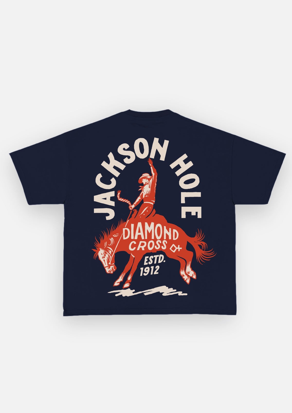 Navy | Diamond Cross Ranch Cowboy Rodeo Navy Maverick T-Shirt