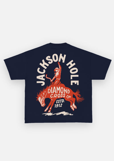 Navy | Diamond Cross Ranch Cowboy Rodeo Navy Maverick T-Shirt