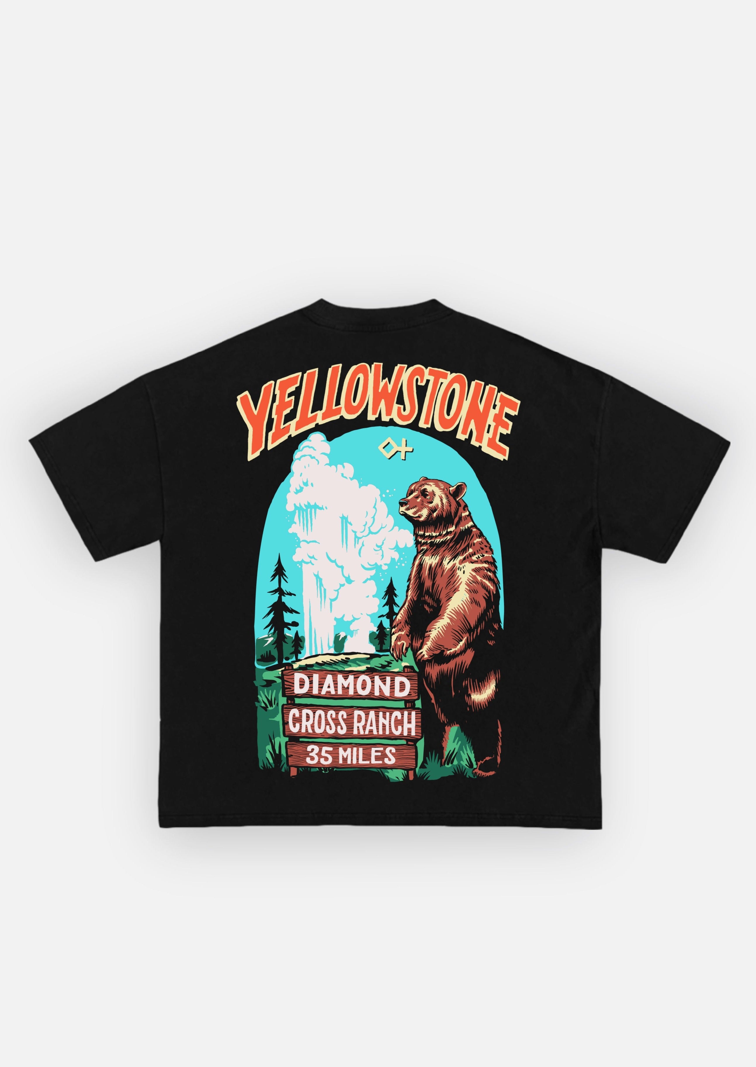 Diamond Cross Ranch Yellowstone Black T-Shirt 