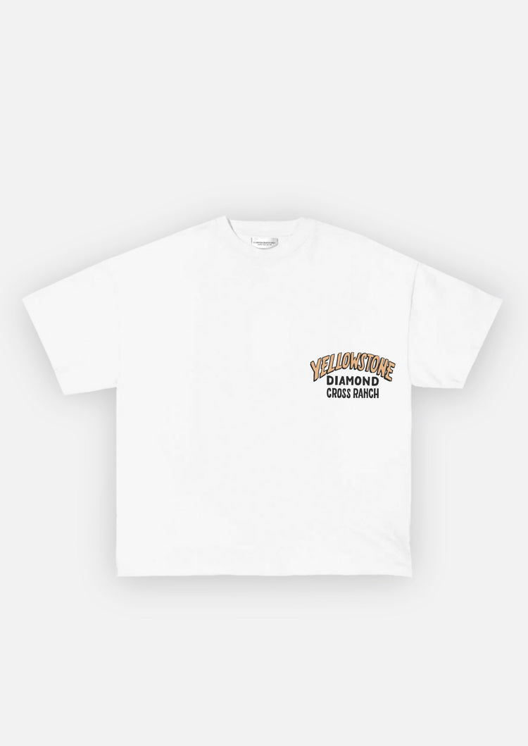 Diamond Cross Ranch Yellowstone White T-Shirt 