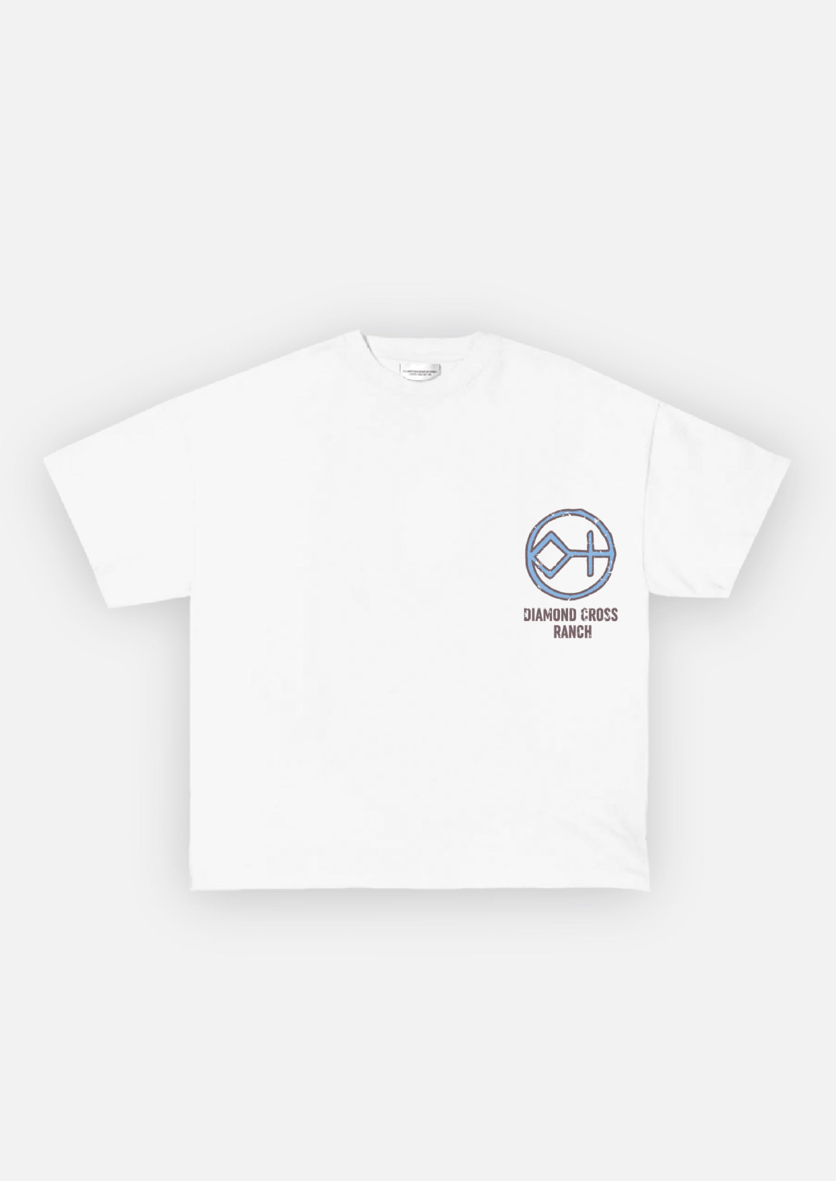 Diamond Cross Ranch American Eagle White T-shirt