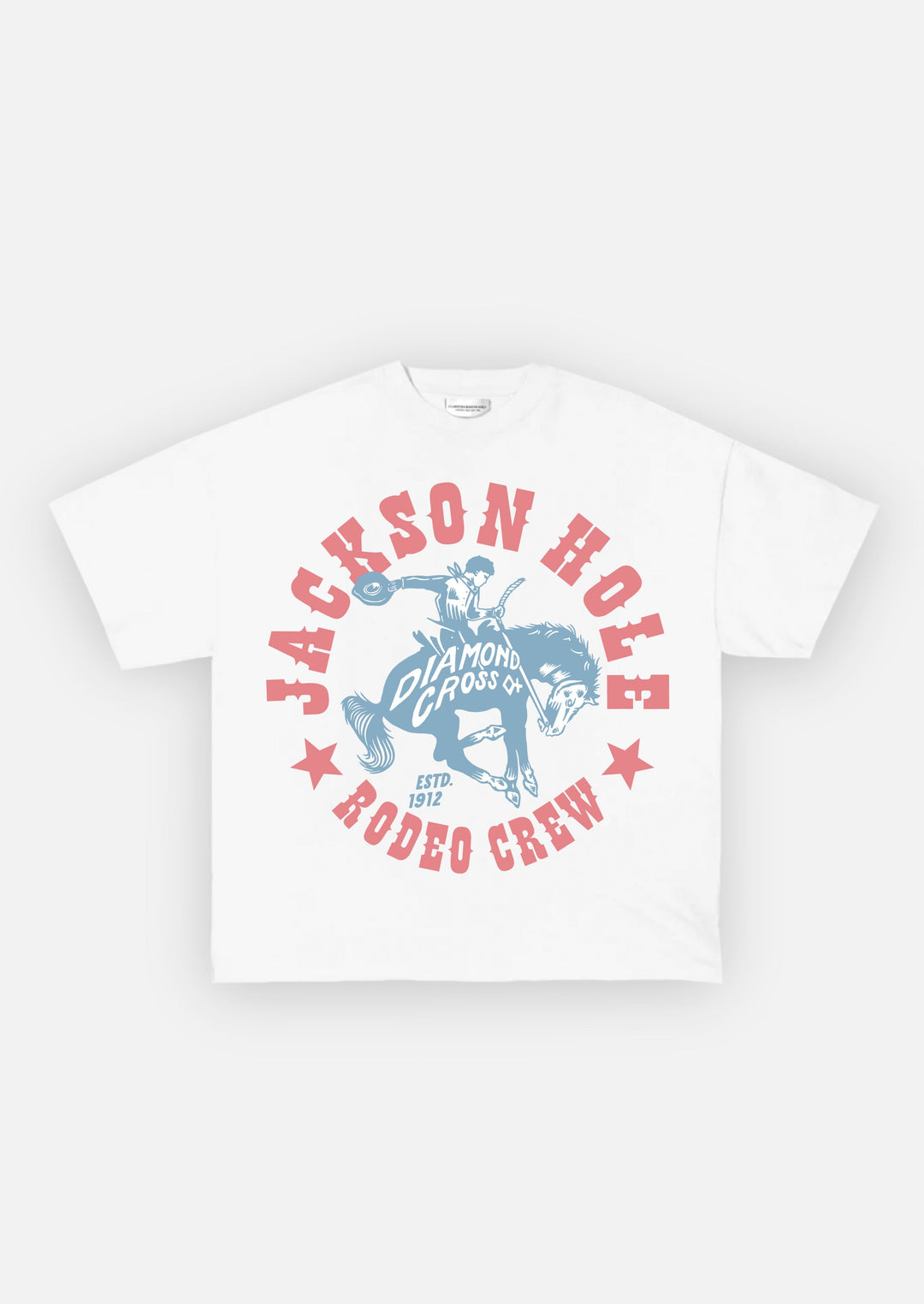 Diamond Cross Ranch Rodeo Crew White T-Shirt