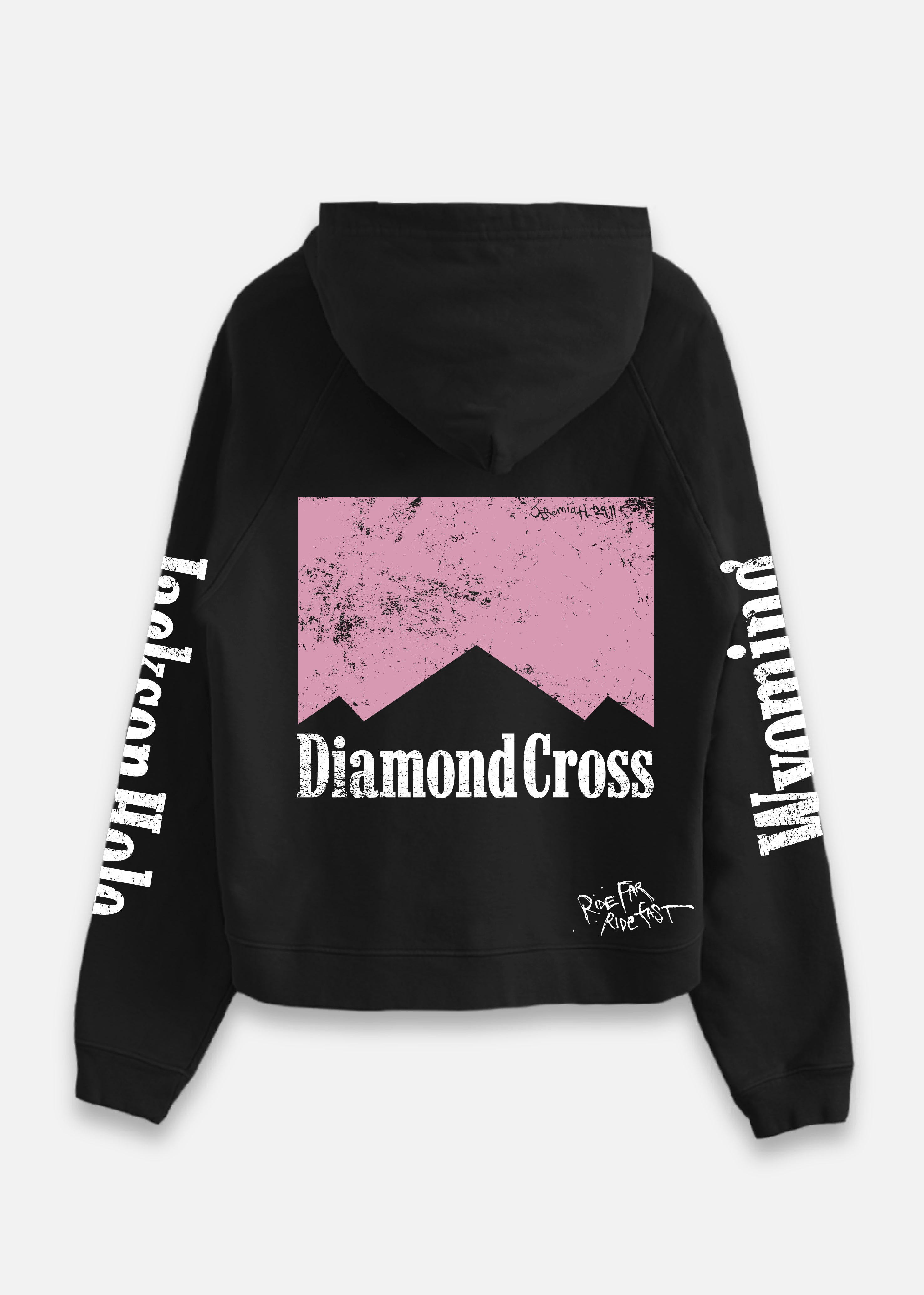 Diamond Cross Ranch Marlboro Man Wyoming Black Hoodie