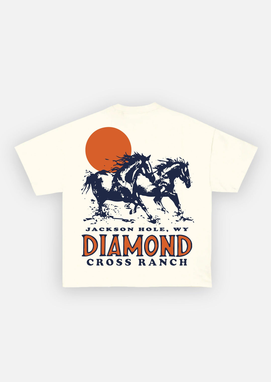 Diamond Cross Ranch  Settin Sun (New) White  T-Shirt