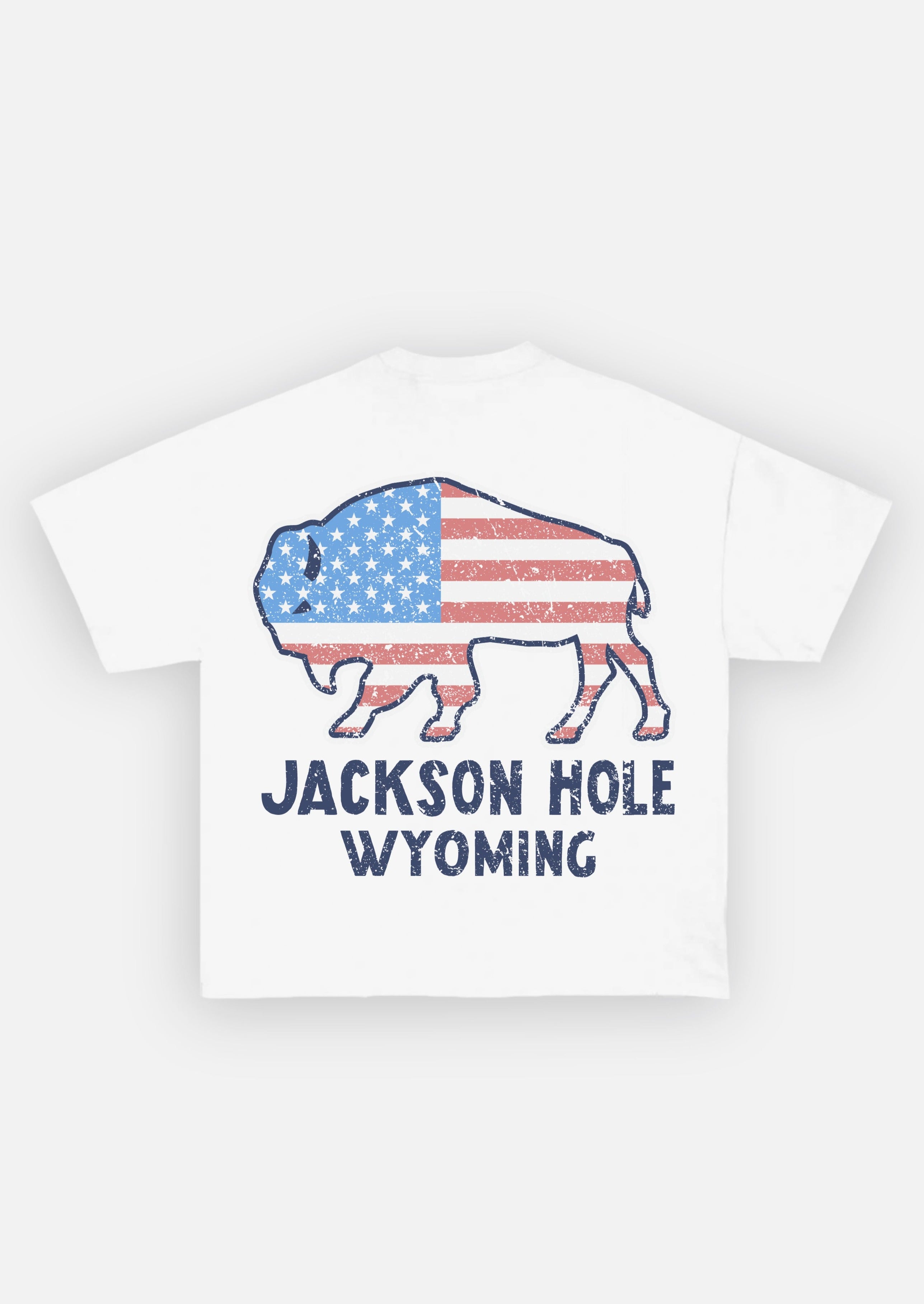 Diamond Cross Ranch American Buffalo White T-shirt 