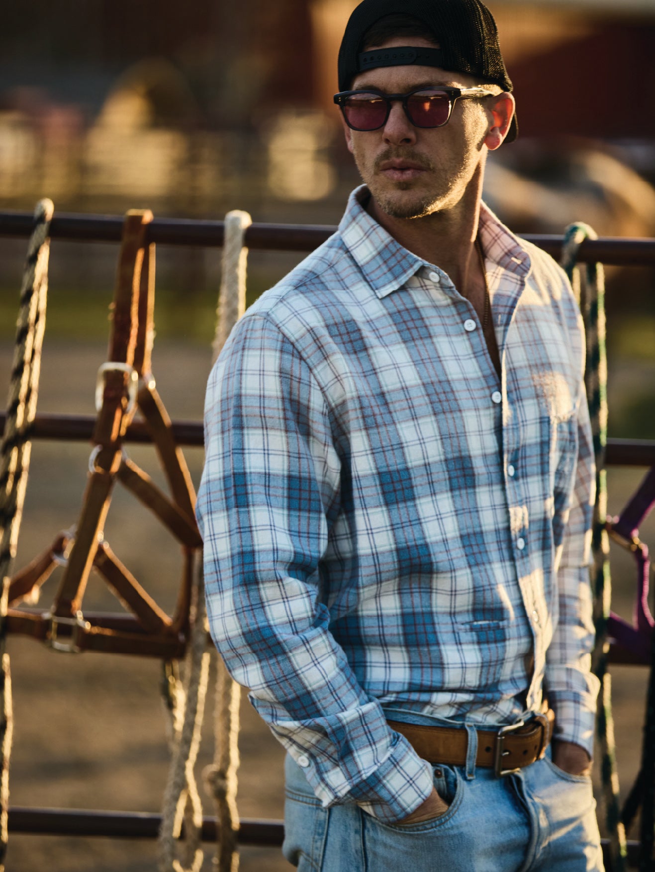 Sun Faded Flannel Shirts – Diamond Cross Ranch