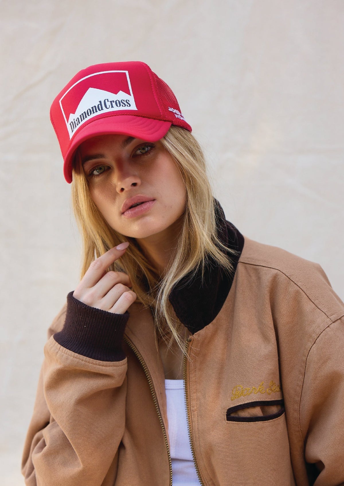 Red Cap & White Logo | Diamond Cross Ranch Marlboro Man Wyoming Cowboy Hat