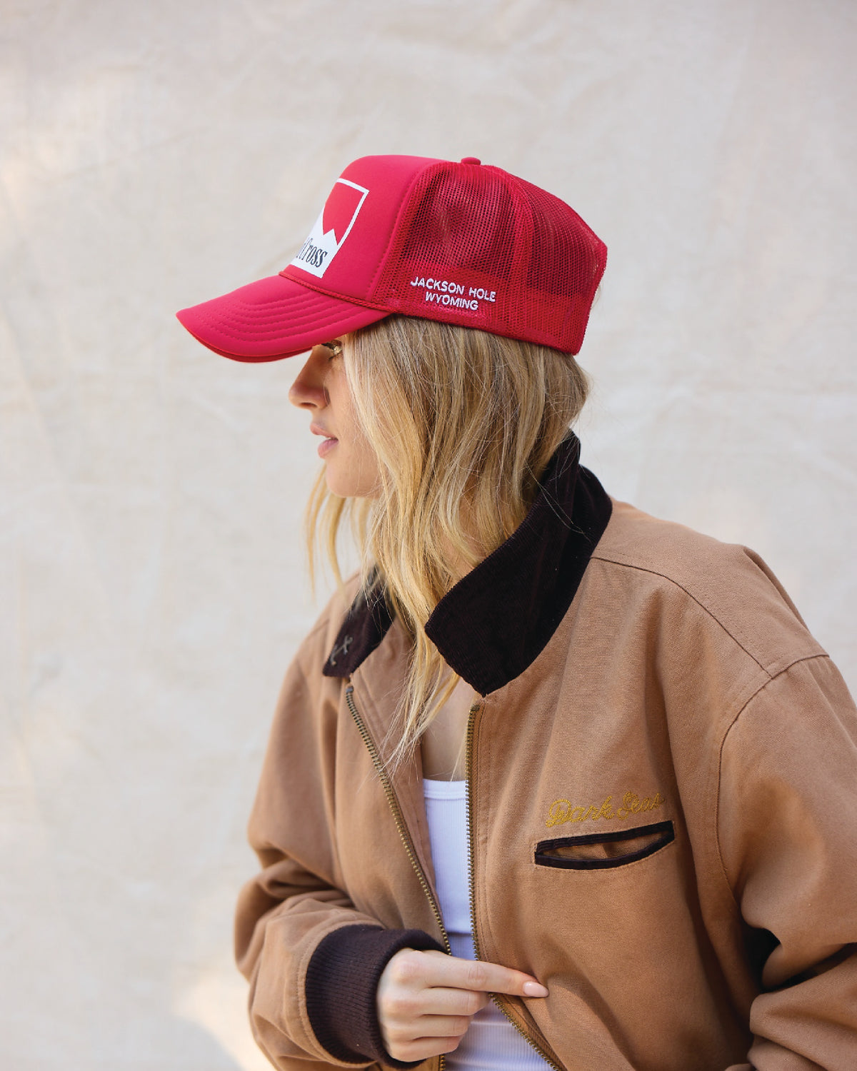 Red Cap & White Logo | Diamond Cross Ranch Marlboro Man Wyoming Cowboy Hat