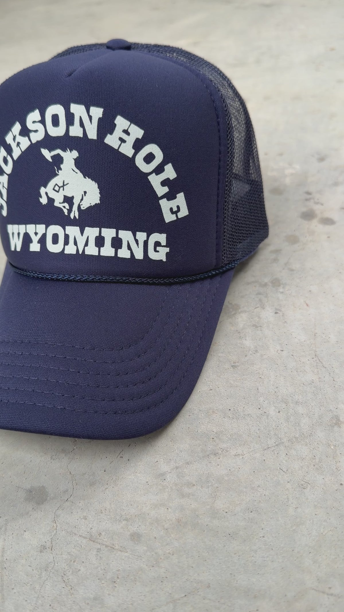 Navy Jackson Hole Cowboy | Icon Trucker Hat