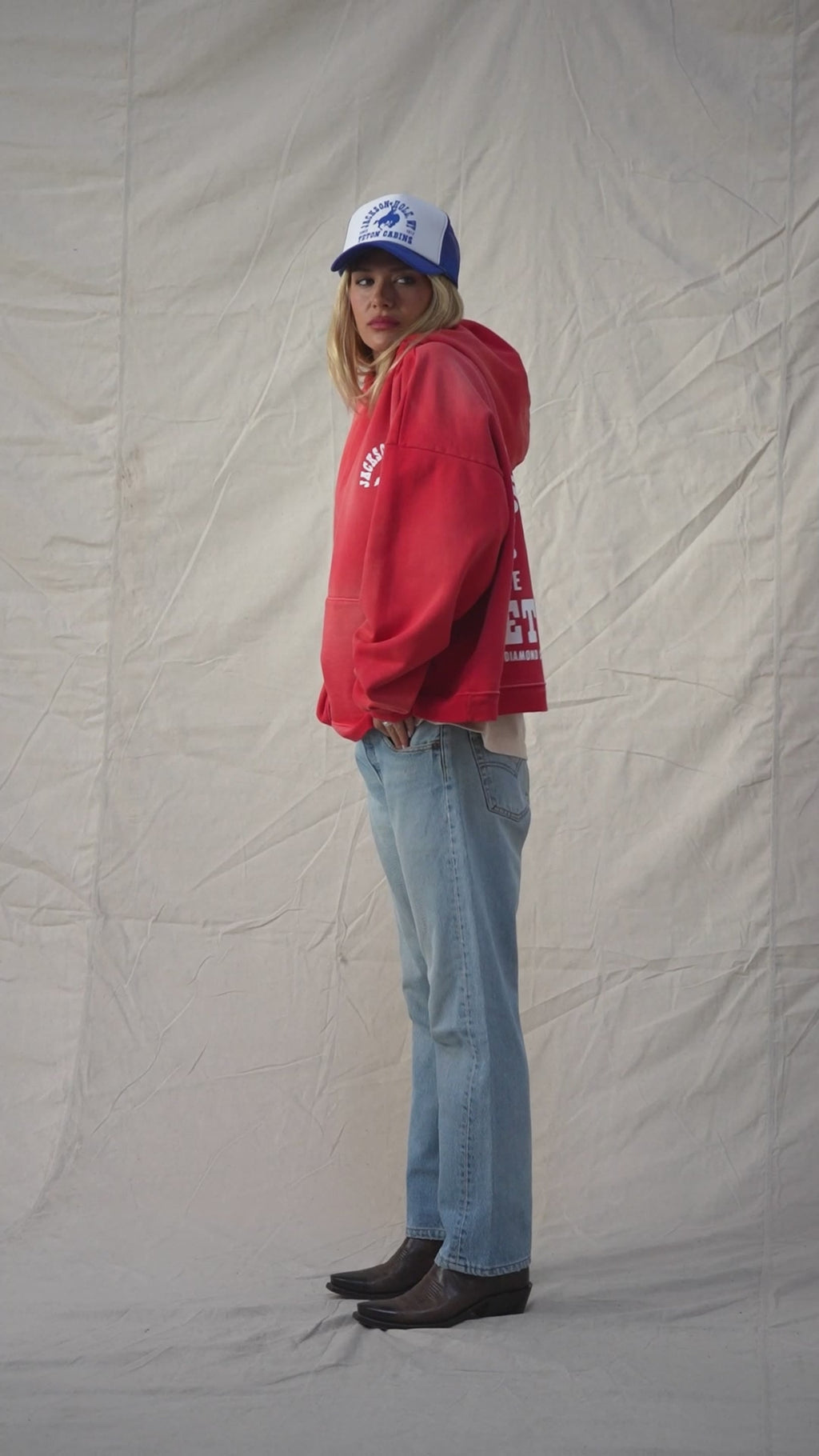 Sun Faded Buckin Hoodie