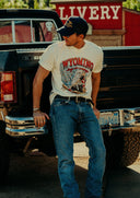 Diamond Cross Ranch Wyomin White T-Shirt 
