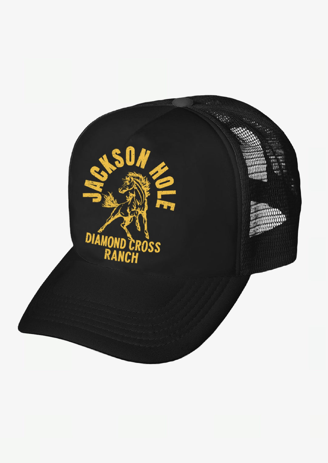 Diamond Cross Ranch Rodeo Charger Black Trucker Cap
