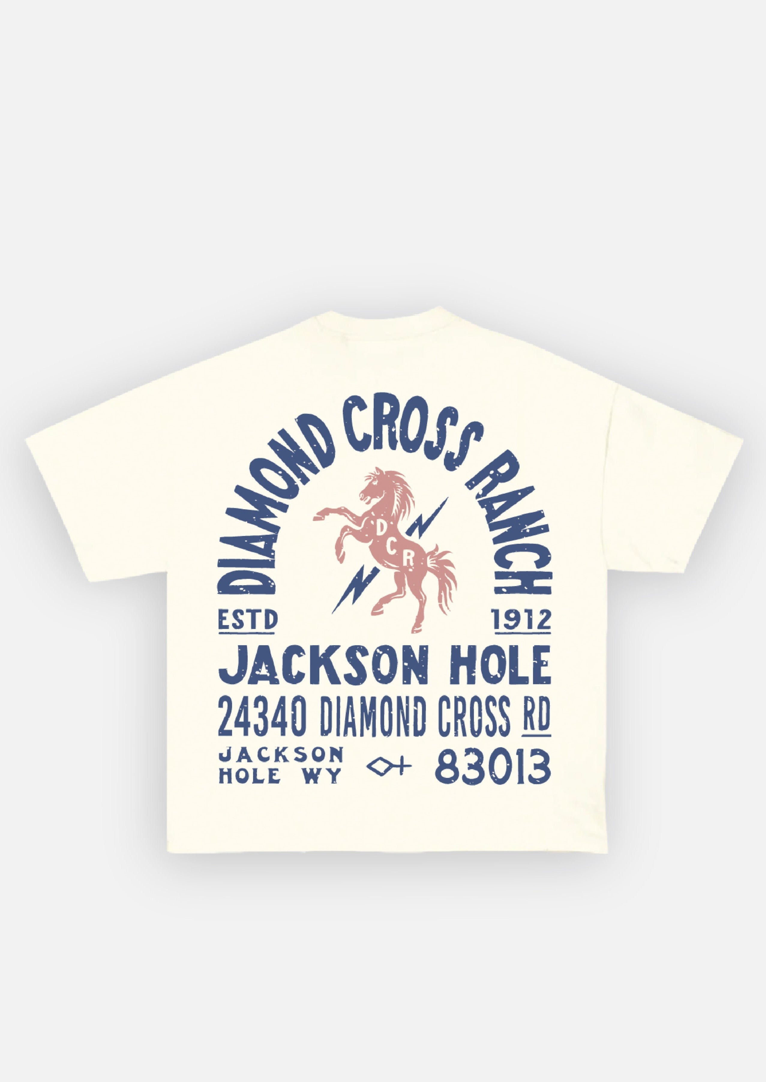 Diamond Cross Ranch White T-Shirt