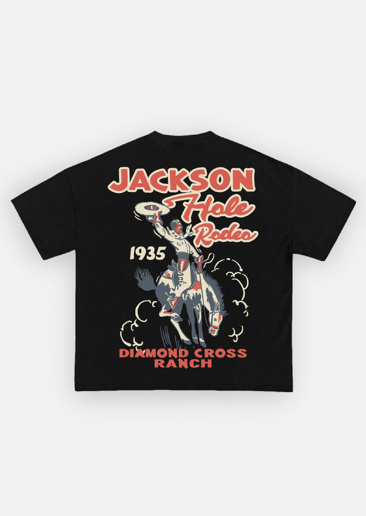 Diamond Cross Ranch Rodeo Jackson Black T-Shirt