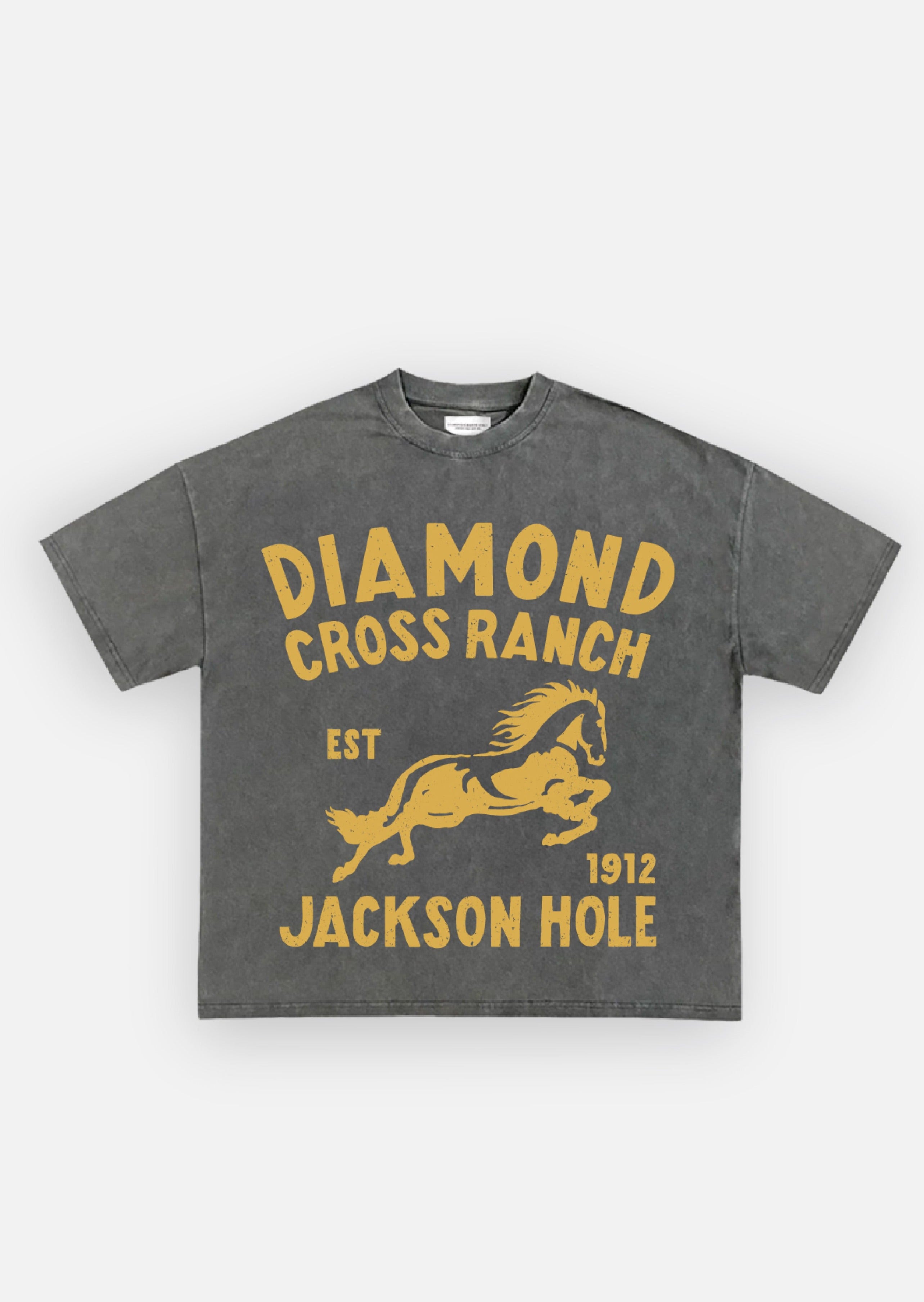 Diamond Cross Ranch Yellow Horse T-Shirt 