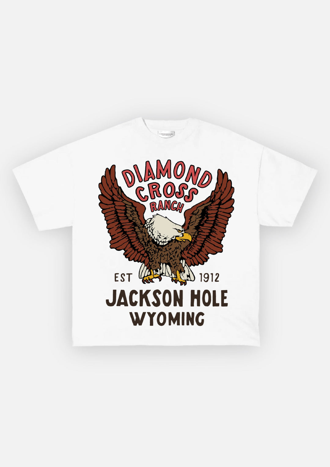 Diamond Cross Ranch The Eagle White T-Shirt 