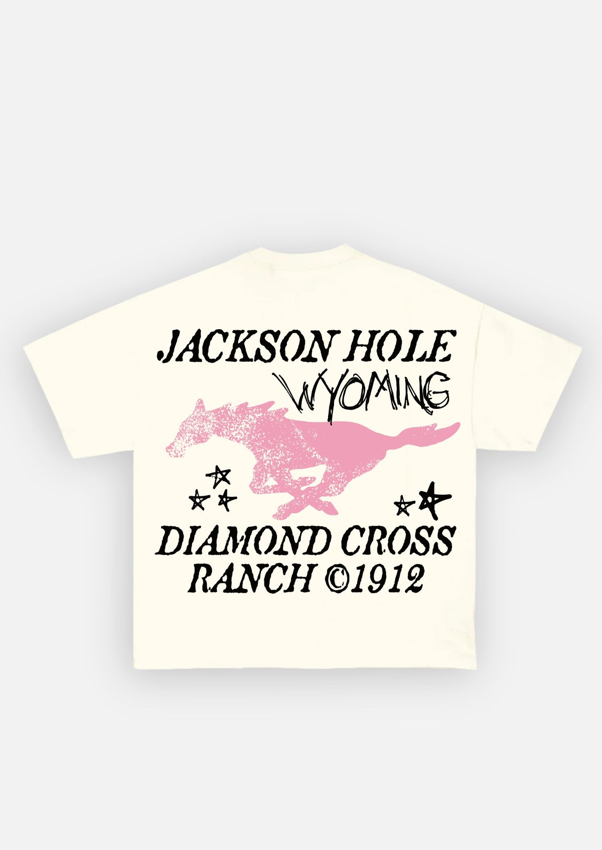 Vintage White | Diamond Cross Ranch Runnin white T-Shirt