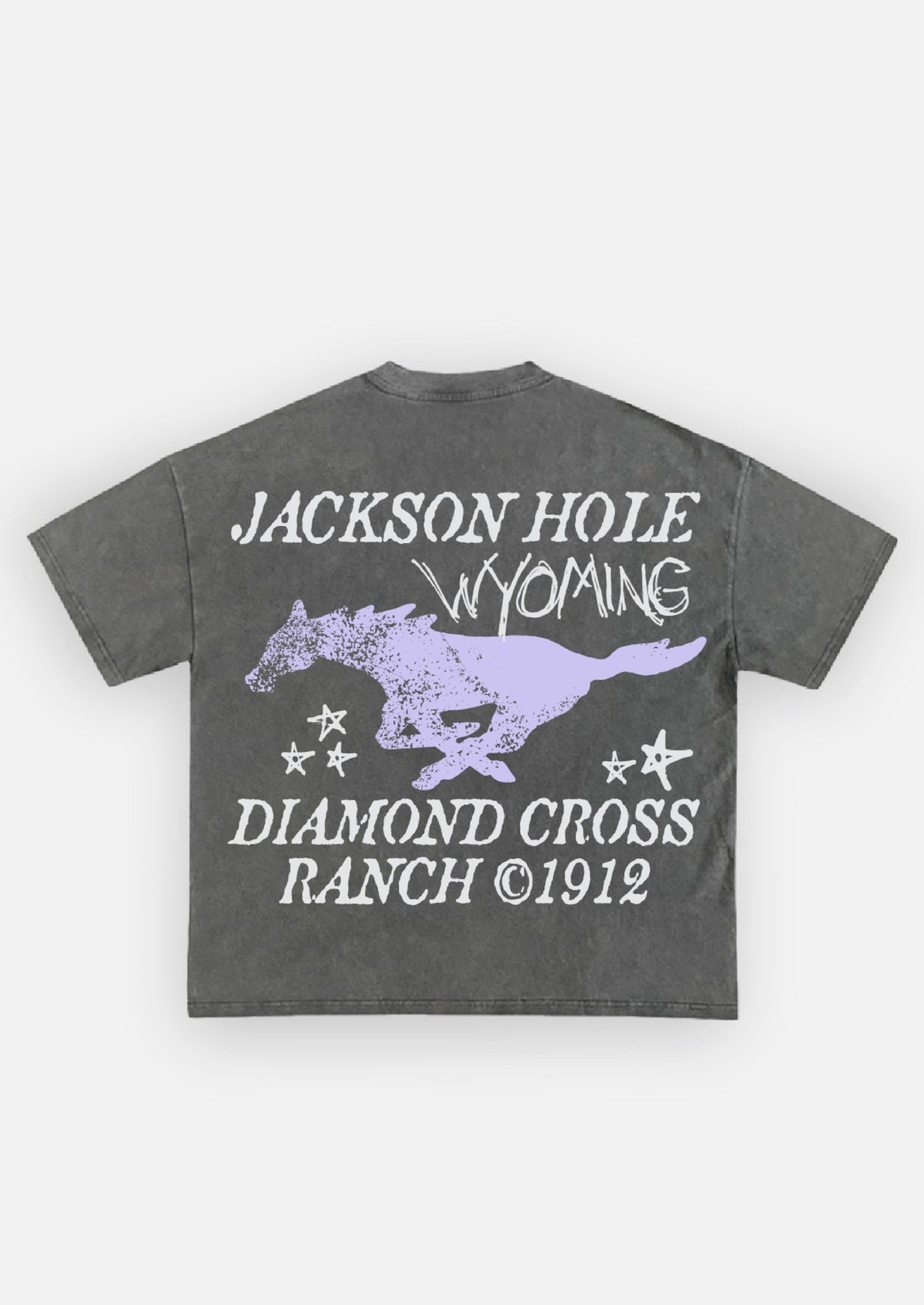 Black Distressed | Diamond Cross Ranch Runnin T-Shirt