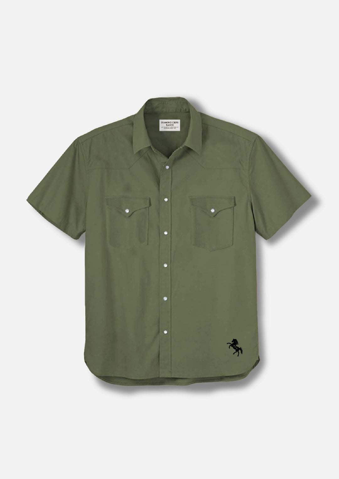 Diamond Cross Ranch Short Sleeve Cowboy Shirt