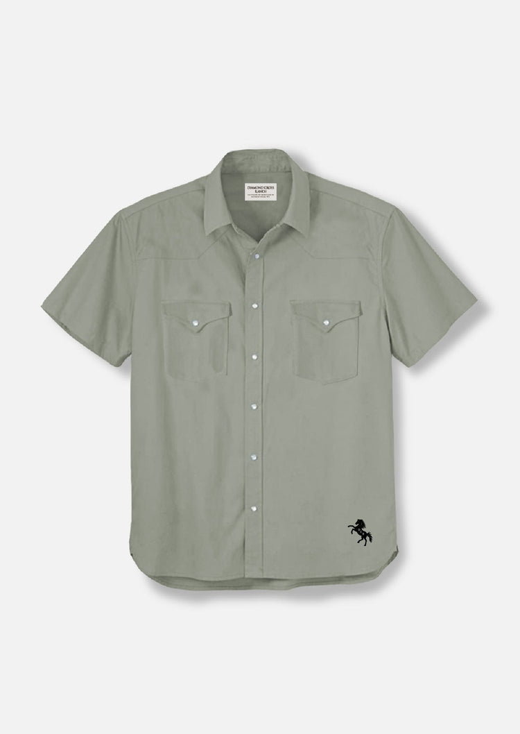 Diamond Cross Ranch Short Sleeve Cowboy Shirt
