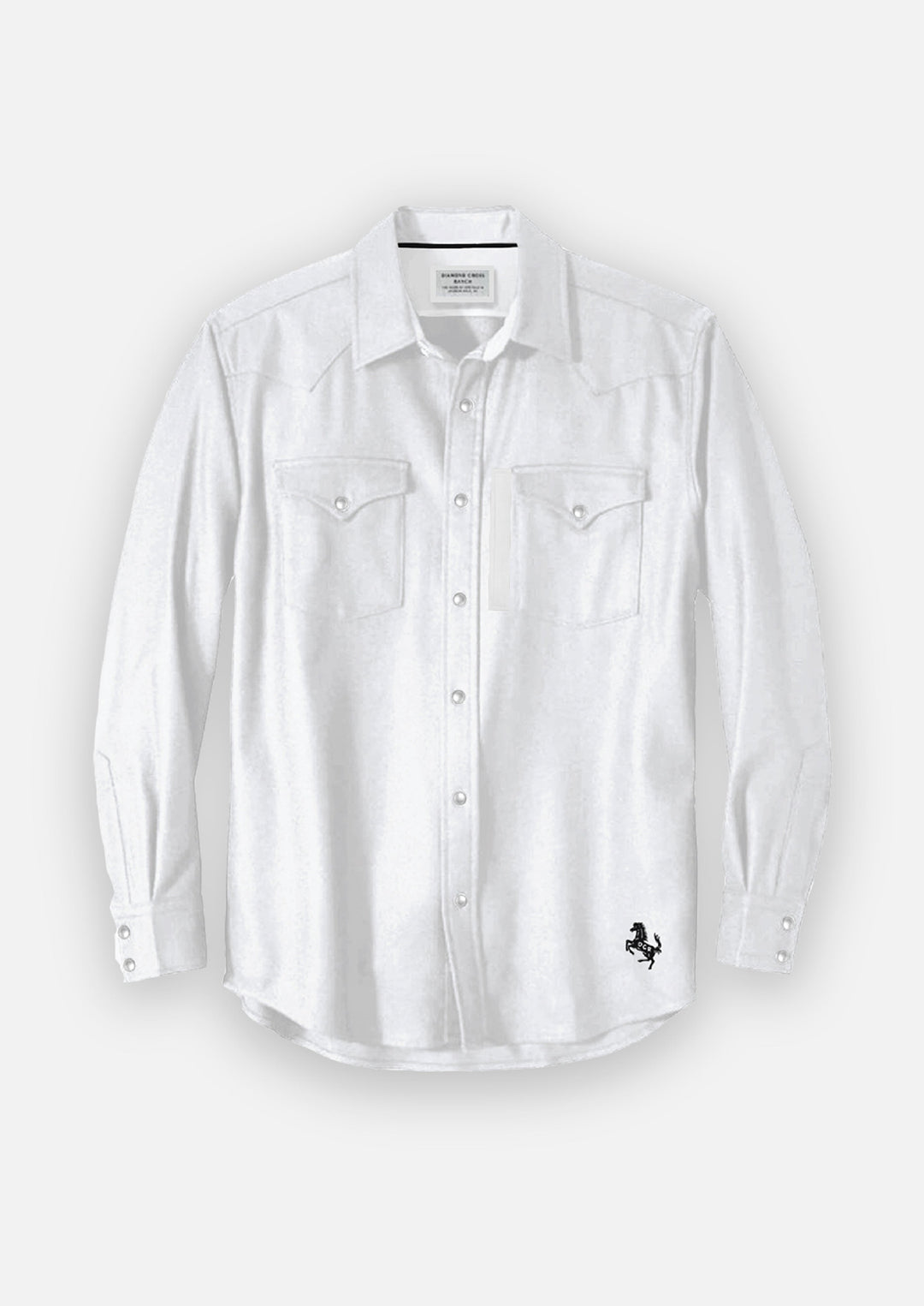 Diamond Cross Ranch Wyoming White Cowboy Shirt