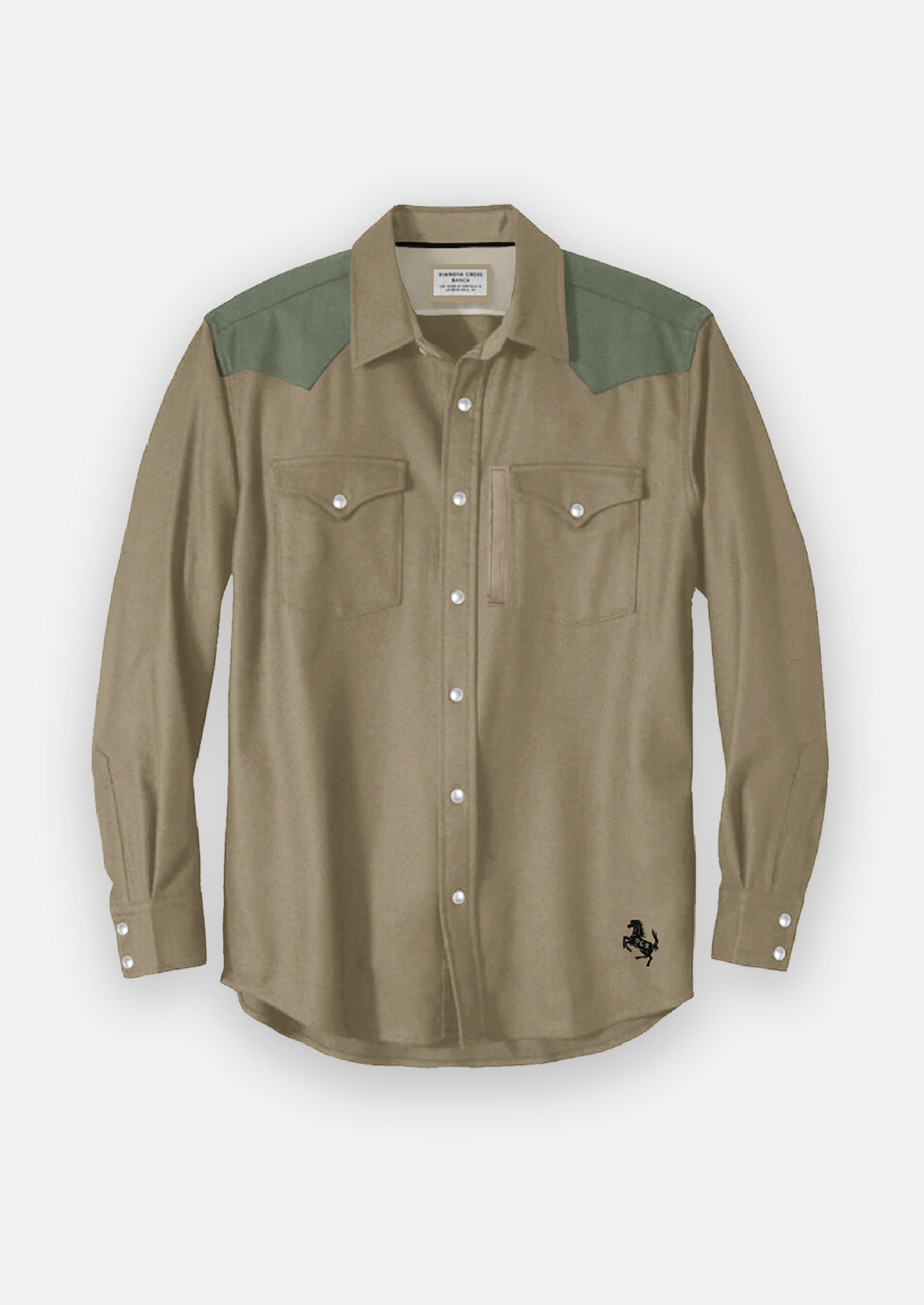 Cowboy Shirt Two-Color – Diamond Cross Ranch Cowboy Shirt Two-Color – Diamond Cross Ranch